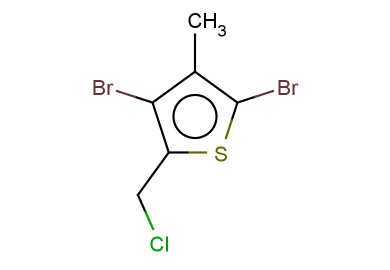 2,4-dibromo-5-(chloromethyl)-3-methylthiophene