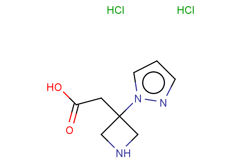 2-[3-(1H-pyrazol-1-yl)azetidin-3-yl]acetic acid dihydrochloride