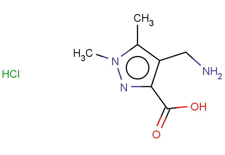 4-(aminomethyl)-1,5-dimethyl-1H-pyrazole-3-carboxylic acid hydrochloride