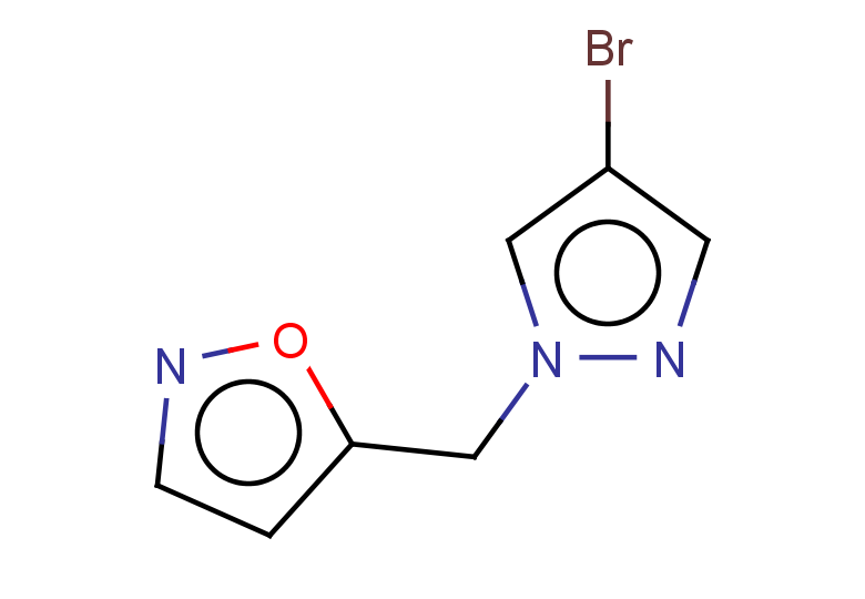 5-[(4-bromo-1H-pyrazol-1-yl)methyl]-1,2-oxazole