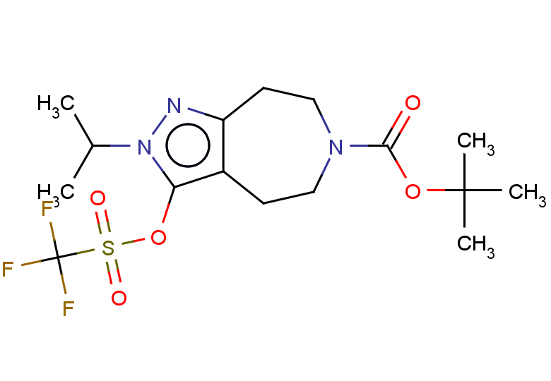 tert-butyl 2-(propan-2-yl)-3-[(trifluoromethane)sulfonyloxy]-2H,4H,5H,6H,7H,8H-pyrazolo[3,4-d]azepine-6-carboxylate