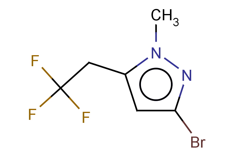 3-bromo-1-methyl-5-(2,2,2-trifluoroethyl)-1H-pyrazole