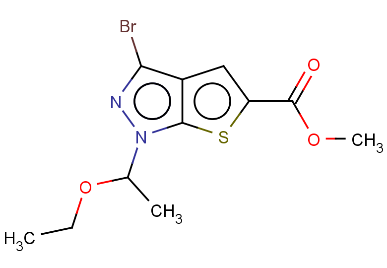 methyl 3-bromo-1-(1-ethoxyethyl)-1H-thieno[2,3-c]pyrazole-5-carboxylate