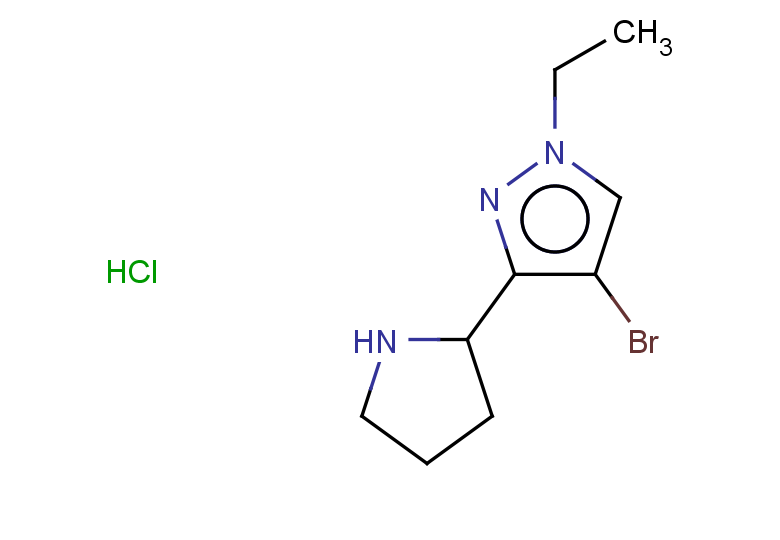 4-bromo-1-ethyl-3-(pyrrolidin-2-yl)-1H-pyrazole hydrochloride
