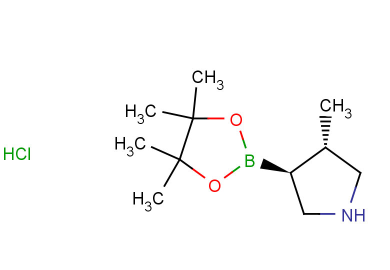 (3S,4S)-3-methyl-4-(4,4,5,5-tetramethyl-1,3,2-dioxaborolan-2-yl)pyrrolidine hydrochloride