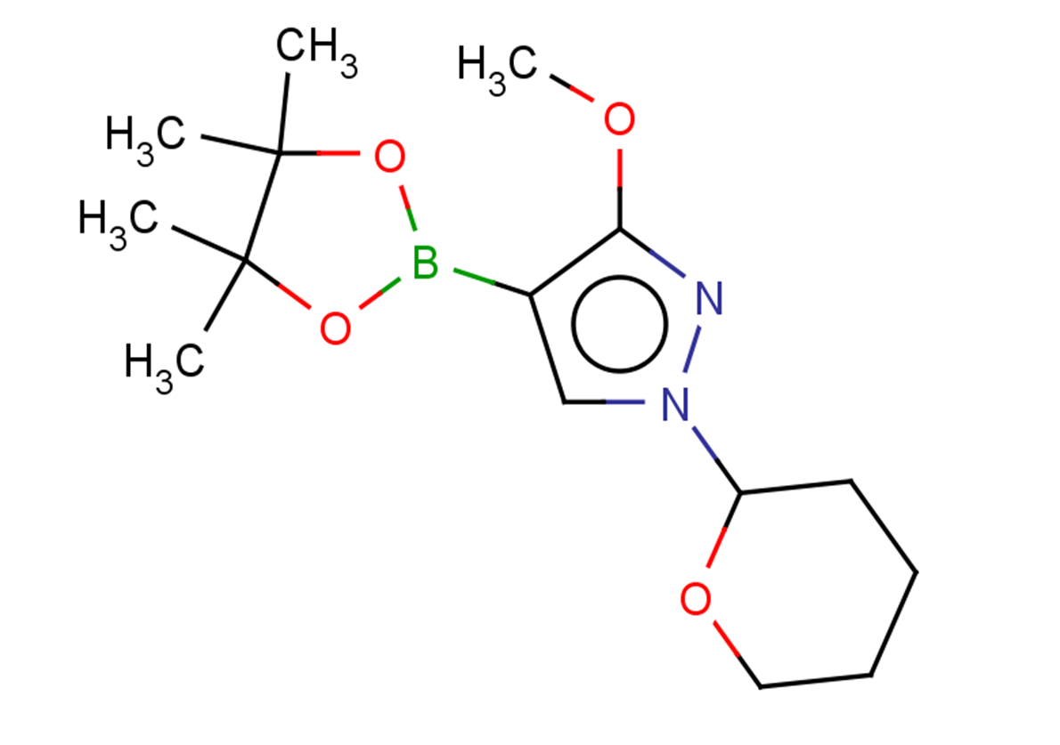 3-methoxy-1-(oxan-2-yl)-4-(4,4,5,5-tetramethyl-1,3,2-dioxaborolan-2-yl)-1H-pyrazole