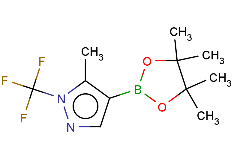5-methyl-4-(4,4,5,5-tetramethyl-1,3,2-dioxaborolan-2-yl)-1-(trifluoromethyl)-1H-pyrazole