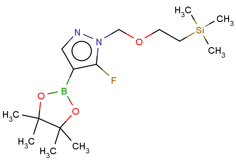 5-fluoro-4-(4,4,5,5-tetramethyl-1,3,2-dioxaborolan-2-yl)-1-{[2-(trimethylsilyl)ethoxy]methyl}-1H-pyrazole