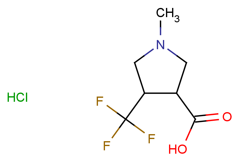 1-methyl-4-(trifluoromethyl)pyrrolidine-3-carboxylic acid hydrochloride