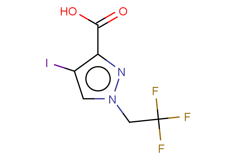 4-iodo-1-(2,2,2-trifluoroethyl)-1H-pyrazole-3-carboxylic acid