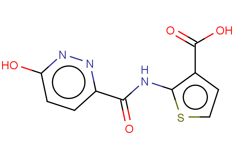 2-(6-hydroxypyridazine-3-amido)thiophene-3-carboxylic acid
