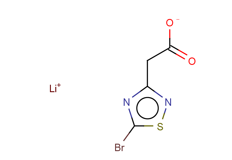 lithium(1+) ion 2-(5-bromo-1,2,4-thiadiazol-3-yl)acetate
