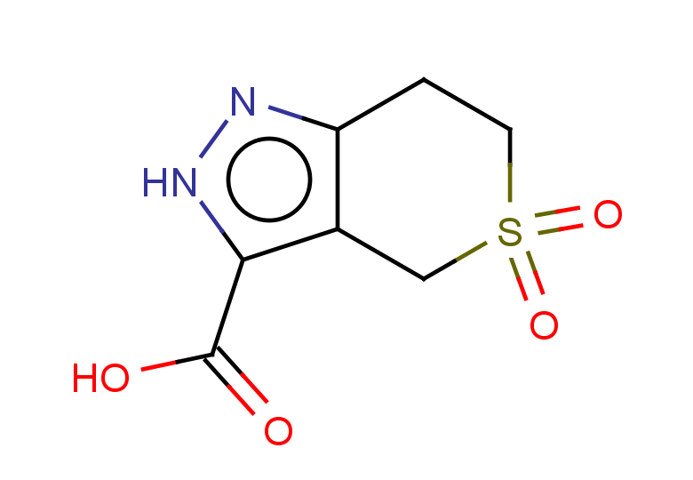 5,5-dioxo-2H,4H,6H,7H-5$l^{6},1,2-thiopyrano[4,3-c]pyrazole-3-carboxylic acid