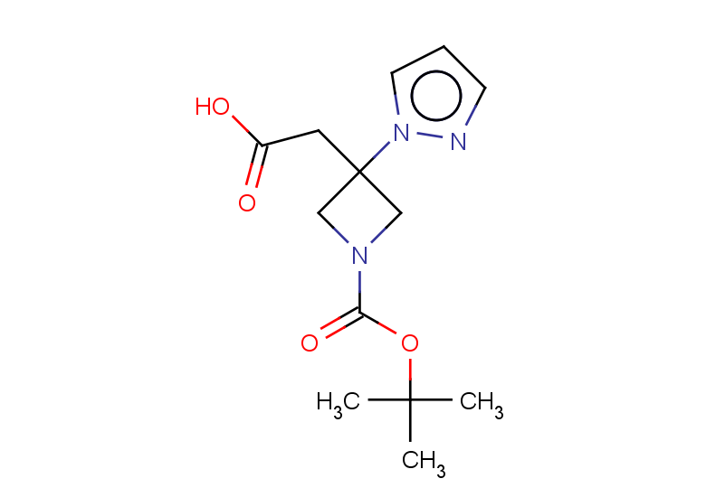 2-{1-[(tert-butoxy)carbonyl]-3-(1H-pyrazol-1-yl)azetidin-3-yl}acetic acid