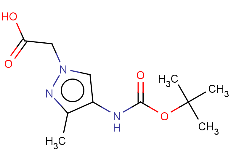2-(4-{[(tert-butoxy)carbonyl]amino}-3-methyl-1H-pyrazol-1-yl)acetic acid