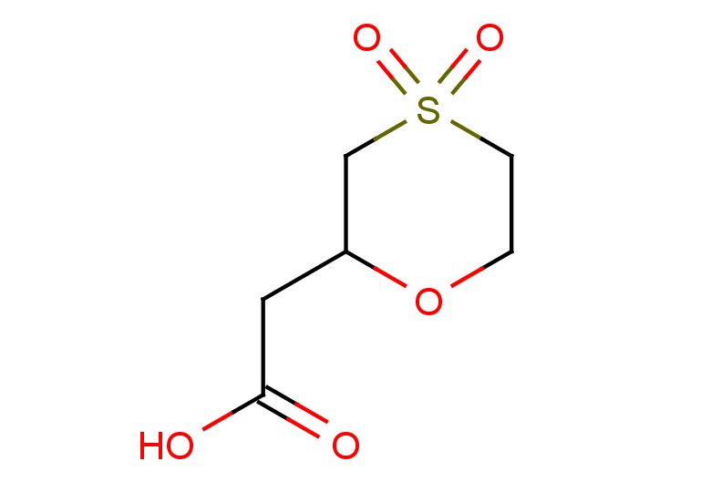 2-(4,4-dioxo-1,4$l^{6}-oxathian-2-yl)acetic acid