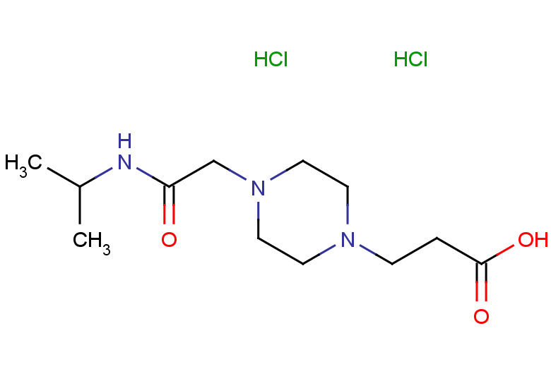 3-(4-{[(propan-2-yl)carbamoyl]methyl}piperazin-1-yl)propanoic acid dihydrochloride