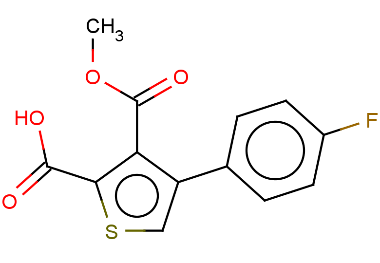 4-(4-fluorophenyl)-3-(methoxycarbonyl)thiophene-2-carboxylic acid