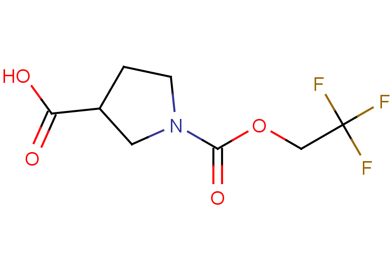 1-[(2,2,2-trifluoroethoxy)carbonyl]pyrrolidine-3-carboxylic acid