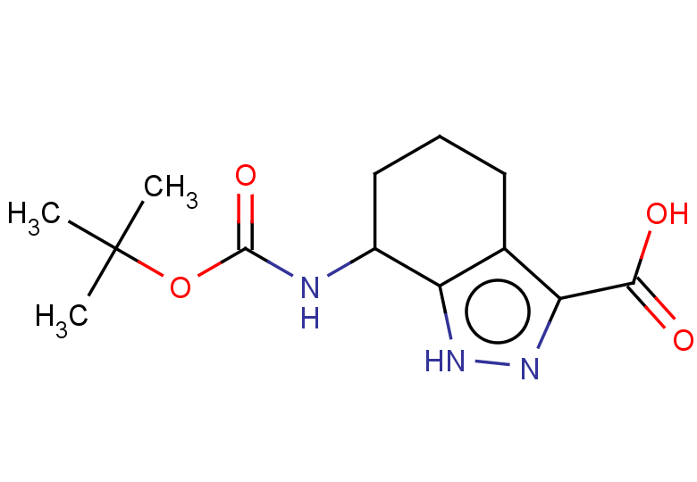 7-{[(tert-butoxy)carbonyl]amino}-4,5,6,7-tetrahydro-1H-indazole-3-carboxylic acid