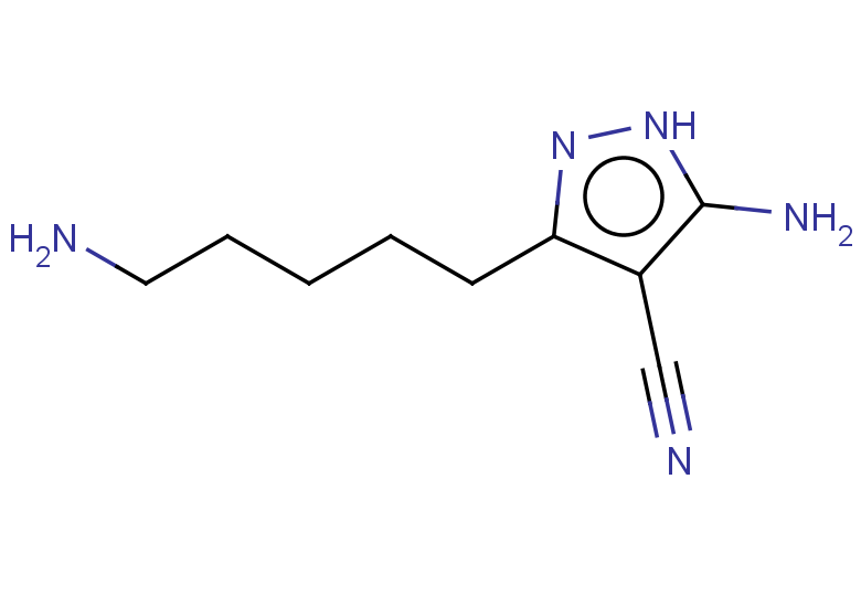 5-amino-3-(5-aminopentyl)-1H-pyrazole-4-carbonitrile