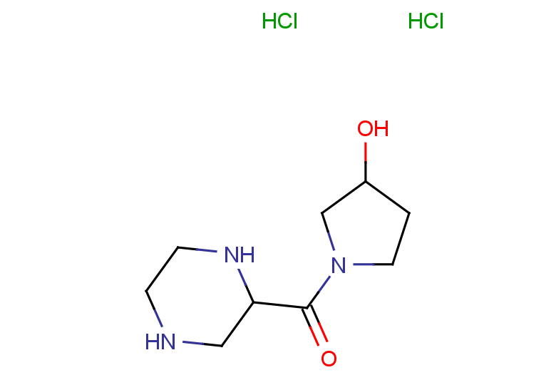 1-[(piperazin-2-yl)carbonyl]pyrrolidin-3-ol dihydrochloride