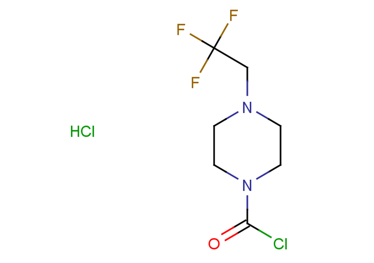 4-(2,2,2-trifluoroethyl)piperazine-1-carbonyl chloride hydrochloride