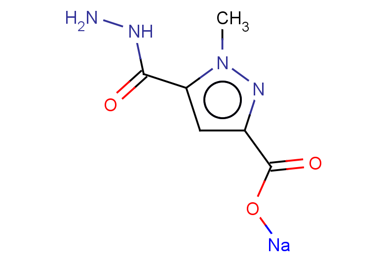 sodium 5-(hydrazinecarbonyl)-1-methyl-1H-pyrazole-3-carboxylate