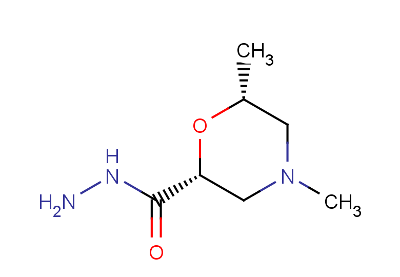 (2R,6R)-4,6-dimethylmorpholine-2-carbohydrazide