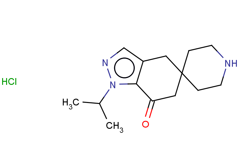 1-(propan-2-yl)-1,4,6,7-tetrahydrospiro[indazole-5,4'-piperidine]-7-one hydrochloride
