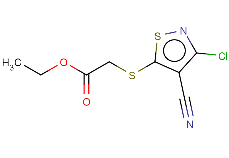 ethyl 2-[(3-chloro-4-cyano-1,2-thiazol-5-yl)sulfanyl]acetate