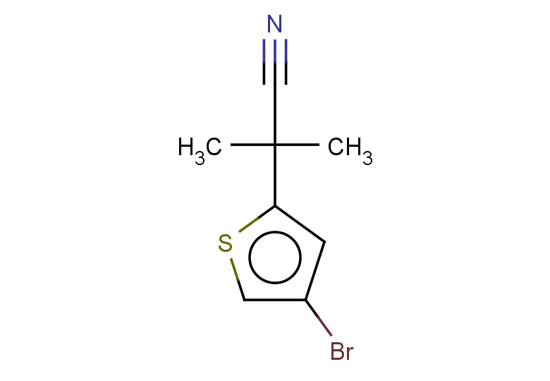 2-(4-bromothiophen-2-yl)-2-methylpropanenitrile