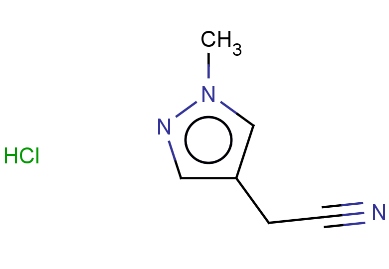 2-(1-methyl-1H-pyrazol-4-yl)acetonitrile hydrochloride
