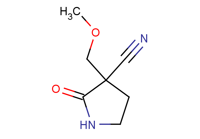 3-(methoxymethyl)-2-oxopyrrolidine-3-carbonitrile