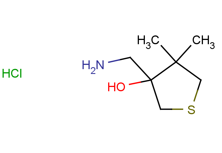 3-(aminomethyl)-4,4-dimethylthiolan-3-ol hydrochloride