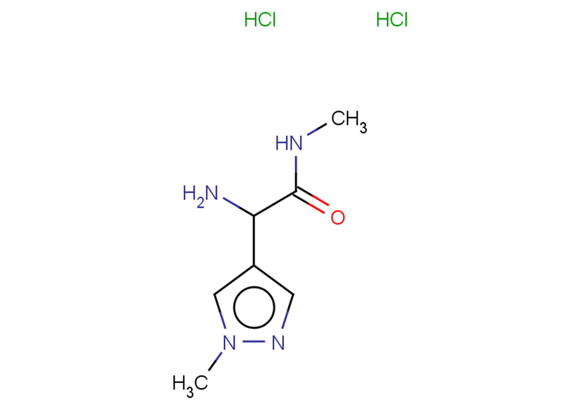 2-amino-N-methyl-2-(1-methyl-1H-pyrazol-4-yl)acetamide dihydrochloride