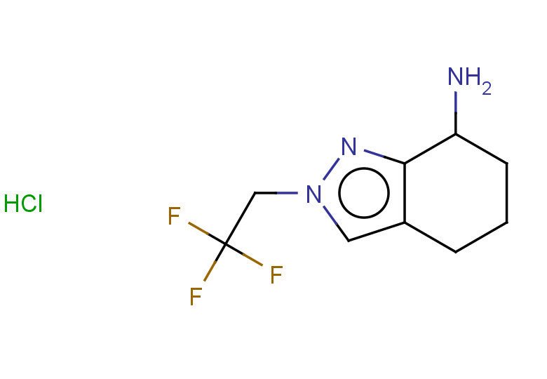 2-(2,2,2-trifluoroethyl)-4,5,6,7-tetrahydro-2H-indazol-7-amine hydrochloride