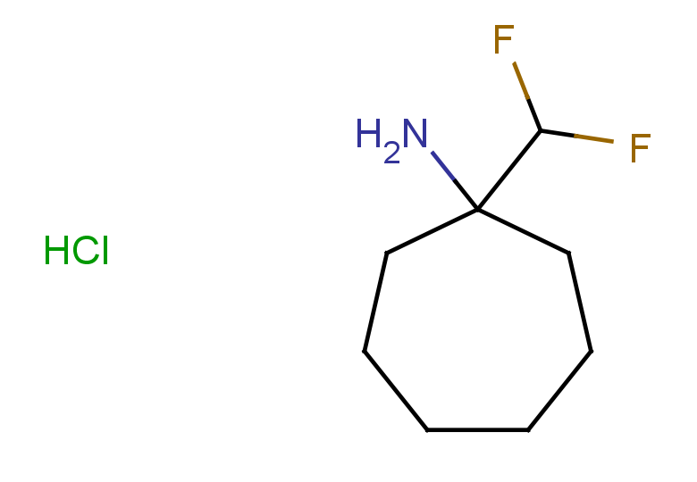 1-(difluoromethyl)cycloheptan-1-amine hydrochloride