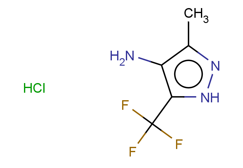 3-methyl-5-(trifluoromethyl)-1H-pyrazol-4-amine hydrochloride