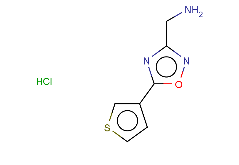 [5-(thiophen-3-yl)-1,2,4-oxadiazol-3-yl]methanamine hydrochloride