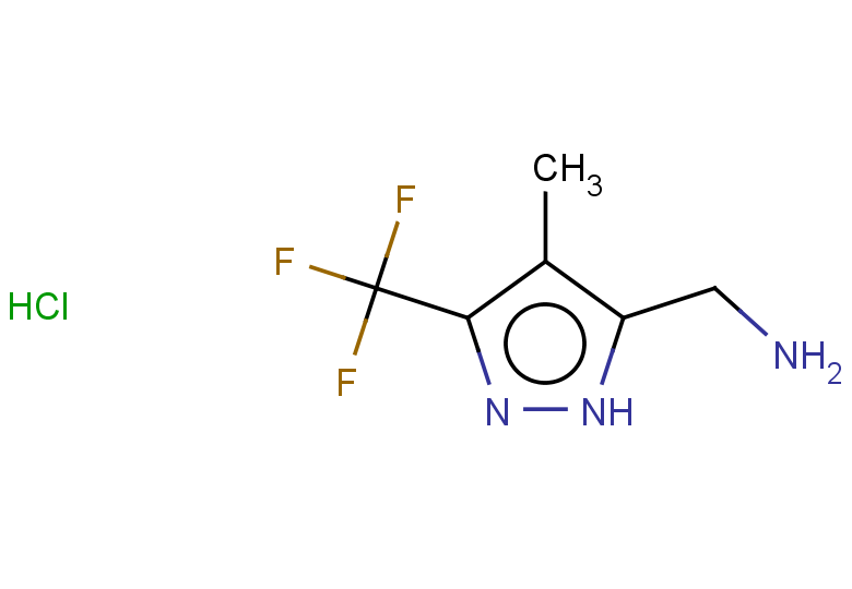 [4-methyl-3-(trifluoromethyl)-1H-pyrazol-5-yl]methanamine hydrochloride