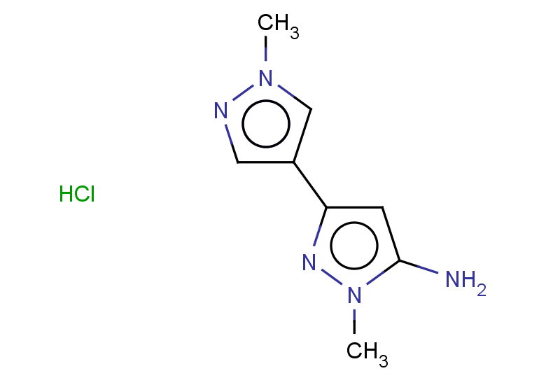 1-methyl-3-(1-methyl-1H-pyrazol-4-yl)-1H-pyrazol-5-amine hydrochloride