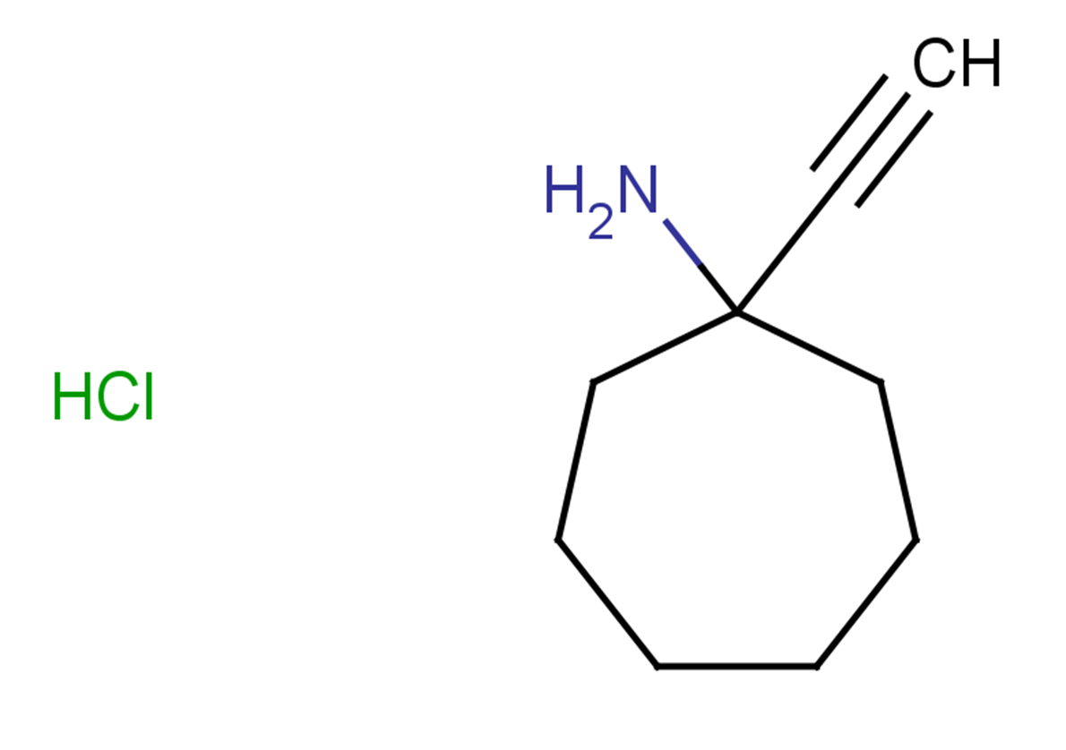 1-ethynylcycloheptan-1-amine hydrochloride
