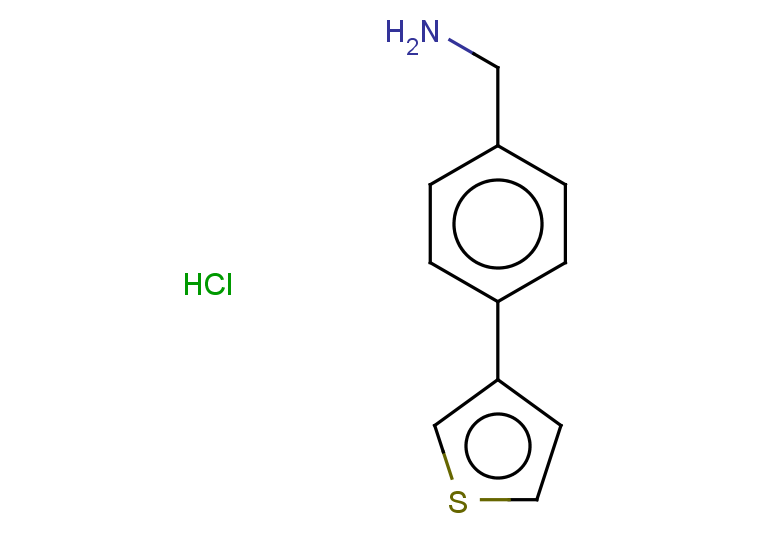 [4-(thiophen-3-yl)phenyl]methanamine hydrochloride