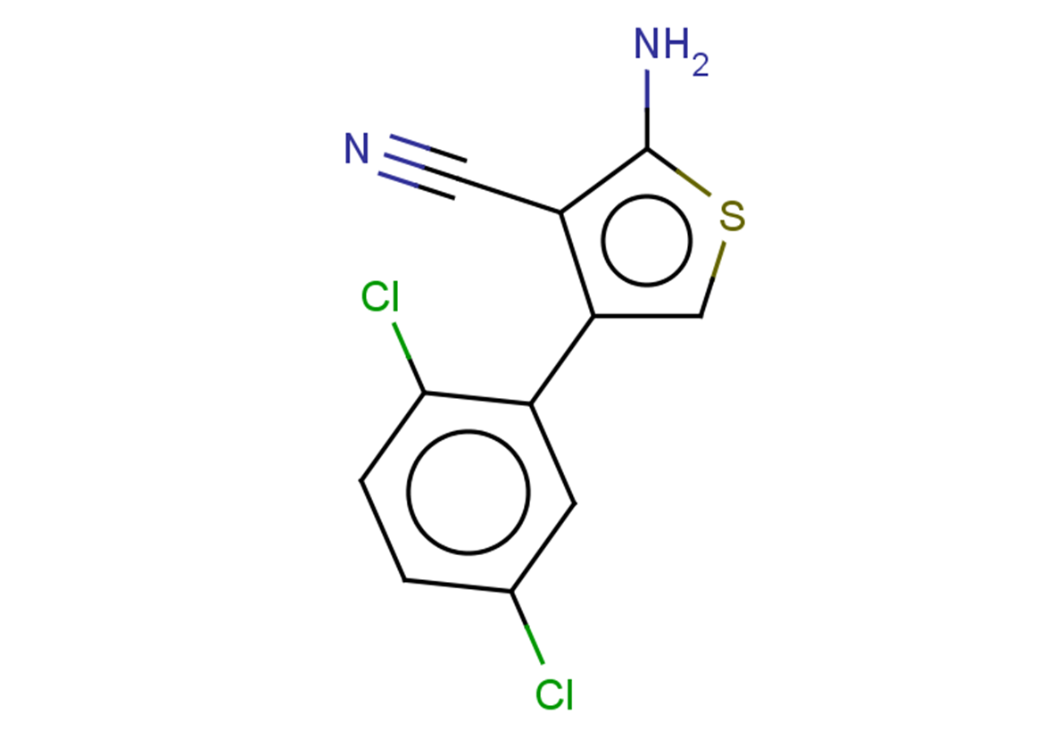 2-amino-4-(2,5-dichlorophenyl)thiophene-3-carbonitrile