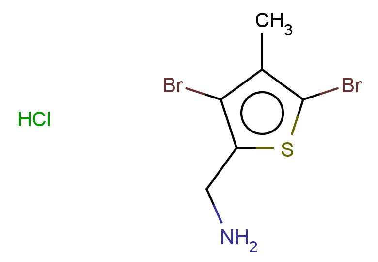 (3,5-dibromo-4-methylthiophen-2-yl)methanamine hydrochloride