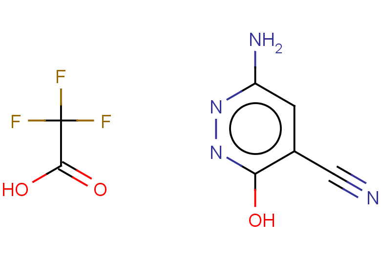2,2,2-trifluoroacetic acid; 6-amino-3-hydroxypyridazine-4-carbonitrile