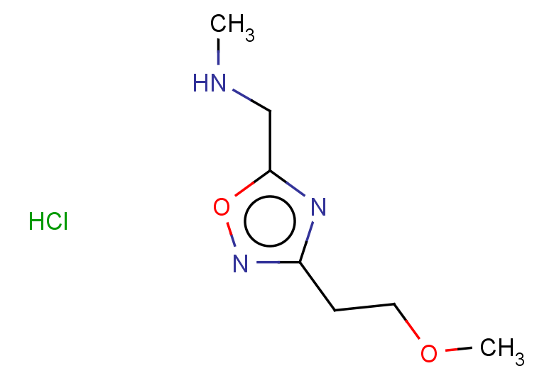 {[3-(2-methoxyethyl)-1,2,4-oxadiazol-5-yl]methyl}(methyl)amine hydrochloride