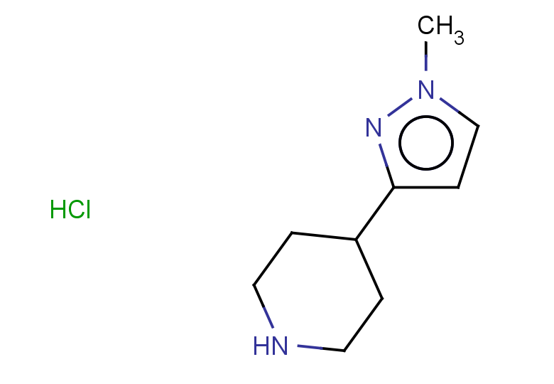 4-(1-methyl-1H-pyrazol-3-yl)piperidine hydrochloride