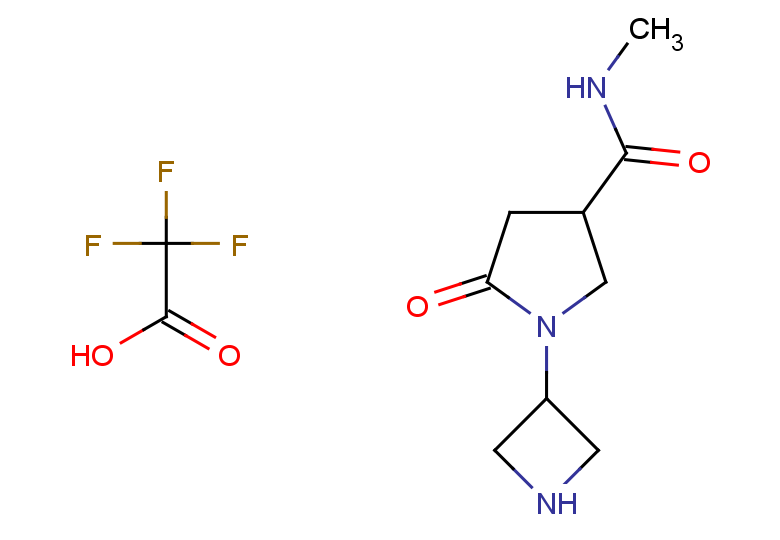 1-(azetidin-3-yl)-N-methyl-5-oxopyrrolidine-3-carboxamide; 2,2,2-trifluoroacetic acid